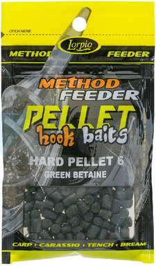 LORPIO HARD PELLET GREEN BETAINE 6 mm 25g - Przyneta Method Feeder PELLET HOOK BAITS