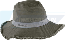DRAGON kapelusz postarzany rozm. 60	ciemnozielony khaki