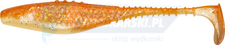 DRAGON Belly Fish PRO 3.5"/8,5cm 3szt. PEARL/CLEAR silver glitter orange glitter