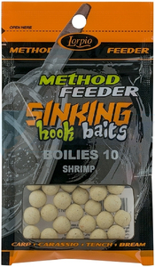 LORPIO Boilies Shrimp 10mm 20g  - Przyneta Method Feeder SINKING Hook Baits