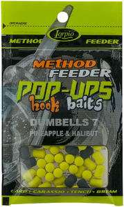 LORPIO DUMBELLS PINEAPPLE & HALIBUT 10 mm 15g - Przyneta Method Feeder POP-UPS Hook Baits