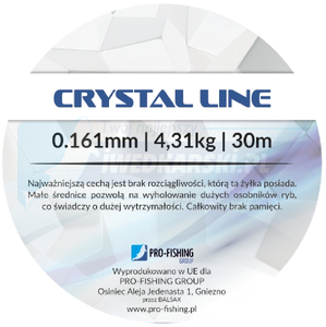 PFG żyłka CRYSTAL LINE 0.161mm 4,31kg 30m