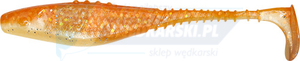 DRAGON Belly Fish PRO 3"/7,5cm 4szt. PEARL/CLEAR silver glitter orange glitter