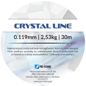 PFG żyłka CRYSTAL LINE 0.119mm 2,53kg 30m