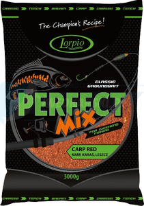 LORPIO Zanęta perfect mix carp red - truskawkowa 3000g